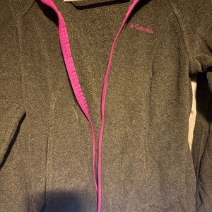 Columbia Women's Gray and Pink Ski Jacket